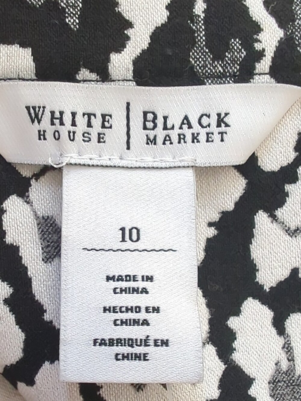 NWT White House Black Market Black & White Leopard Print Moto Jacket - SIZE 10 - Picture 2 of 10